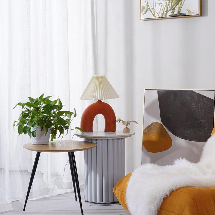 Arched Pleated Table Lamp - DWHOME
