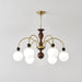 Archway Walnut Color Chandelier-DWHOME
