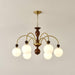 Archway Walnut Color Chandelier-DWHOME