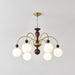 Archway Walnut Color Chandelier-DWHOME