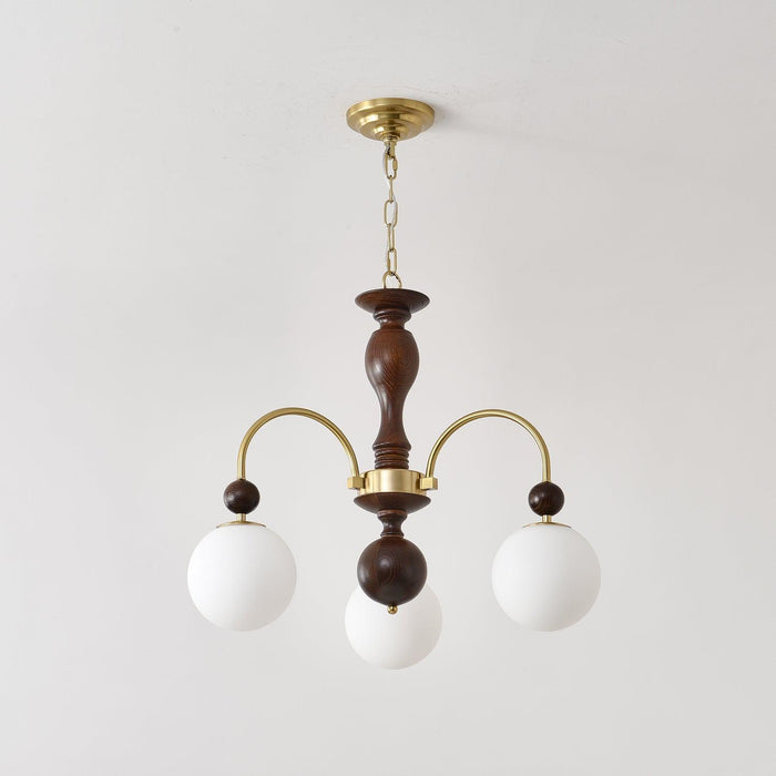 Archway Walnut Color Chandelier-DWHOME