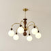 Archway Walnut Color Chandelier-DWHOME