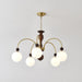 Archway Walnut Color Chandelier-DWHOME