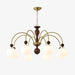 Archway Walnut Color Chandelier-DWHOME