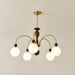 Archway Walnut Color Chandelier-DWHOME