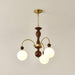 Archway Walnut Color Chandelier-DWHOME