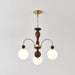 Archway Walnut Color Chandelier-DWHOME