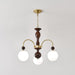 Archway Walnut Color Chandelier-DWHOME