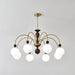 Archway Walnut Color Chandelier-DWHOME