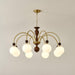 Archway Walnut Color Chandelier-DWHOME