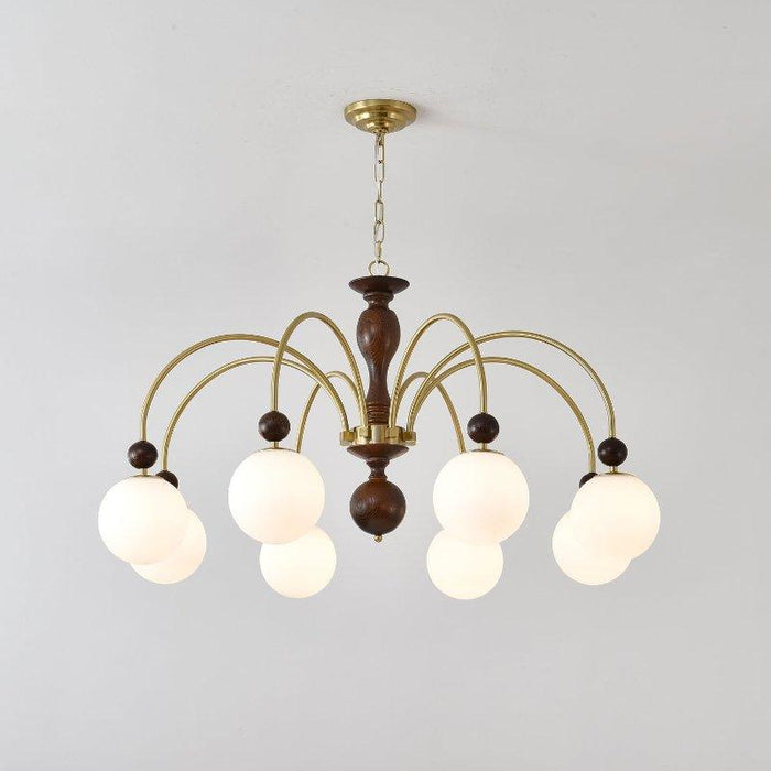 Archway Walnut Color Chandelier-DWHOME