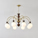 Archway Walnut Color Chandelier-DWHOME