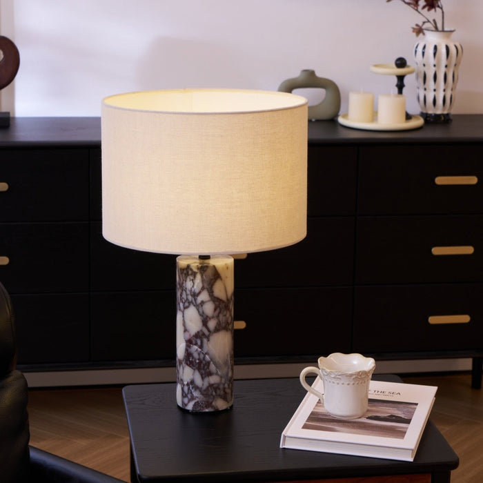 Ardena Marble Table Lamp-DWHOME