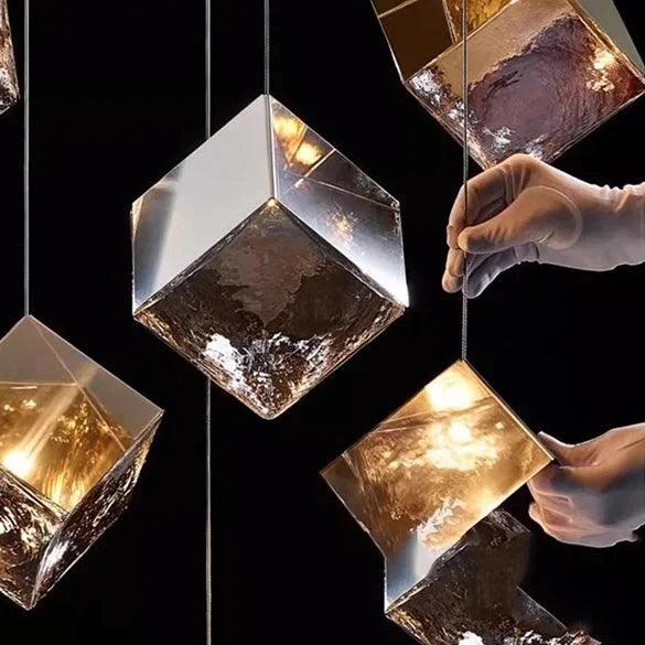 Aren Cube Large Pendant Light For High Ceilings - DWHOME