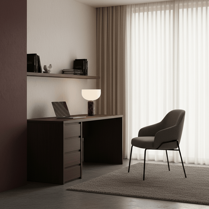 Arno Sphere Marble Table Lamp-DWHOME