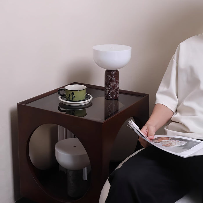 Arno Sphere Marble Table Lamp-DWHOME