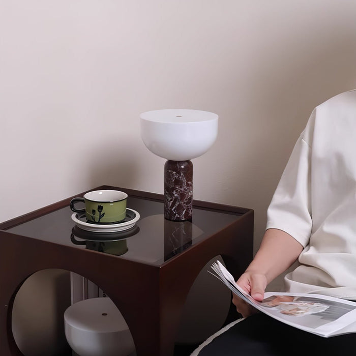 Arno Sphere Marble Table Lamp-DWHOME