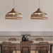 Artisanal Rattan Dome Pendant Lamp-DWHOME