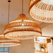 Artisanal Rattan Dome Pendant Lamp-DWHOME