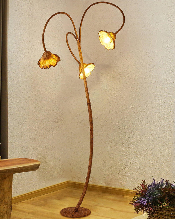 Artistic Lotus Leaf Floor Lamp-DWHOME