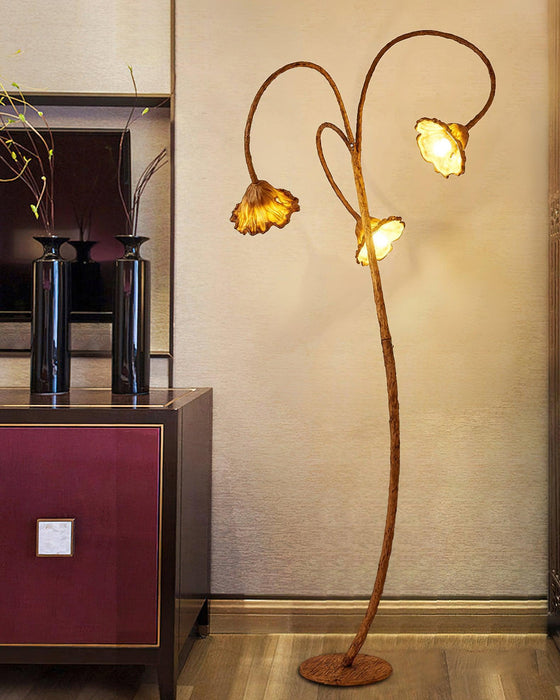 Artistic Lotus Leaf Floor Lamp-DWHOME