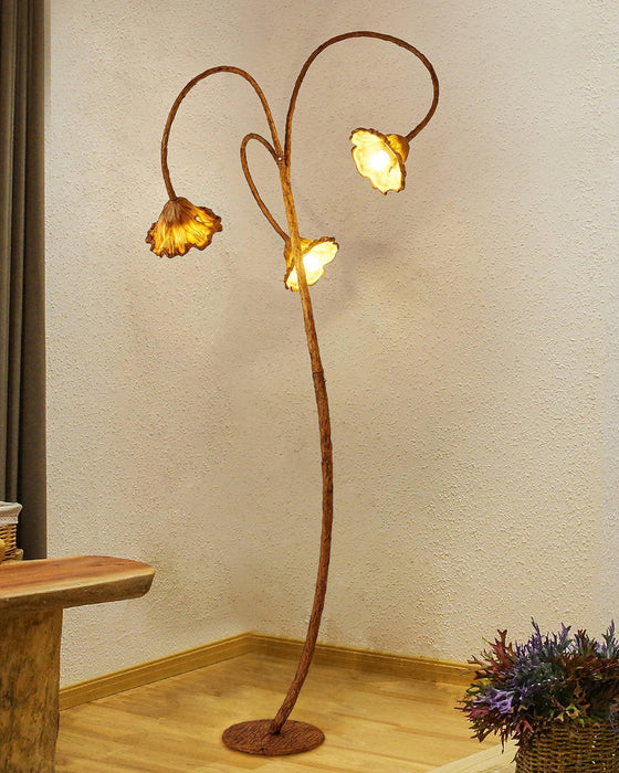 Artistic Lotus Leaf Floor Lamp-DWHOME