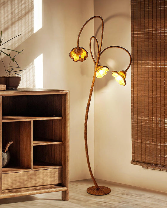 Artistic Lotus Leaf Floor Lamp-DWHOME
