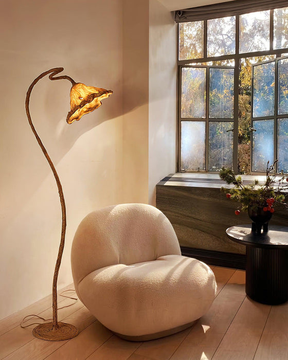 Artistic Lotus Leaf Floor Lamp-DWHOME