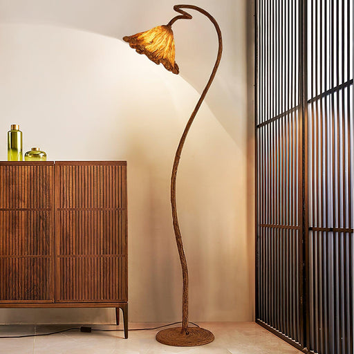 Artistic Lotus Leaf Floor Lamp-DWHOME