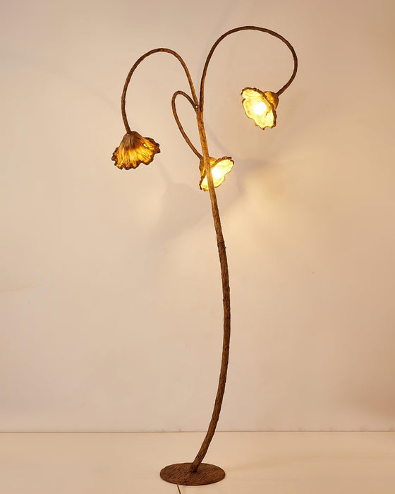 Artistic Lotus Leaf Floor Lamp-DWHOME