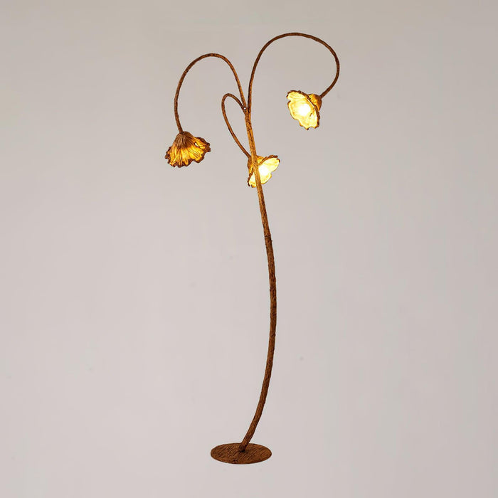 Artistic Lotus Leaf Floor Lamp-DWHOME