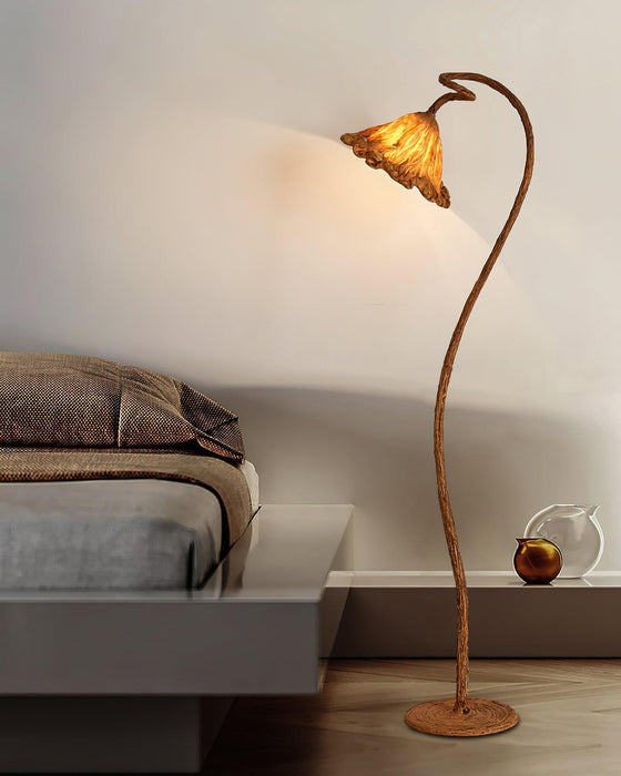 Artistic Lotus Leaf Floor Lamp-DWHOME