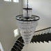 Assena Large Black high Ceiling Entryway Chandelier - DWHOME
