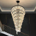 Assena Large Black high Ceiling Entryway Chandelier - DWHOME