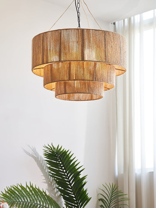 Astra Woven Pendant Light-DWHOME