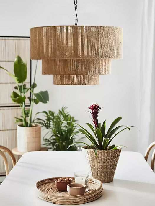 Astra Woven Pendant Light-DWHOME