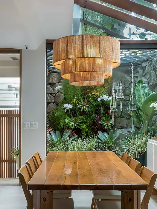 Astra Woven Pendant Light-DWHOME