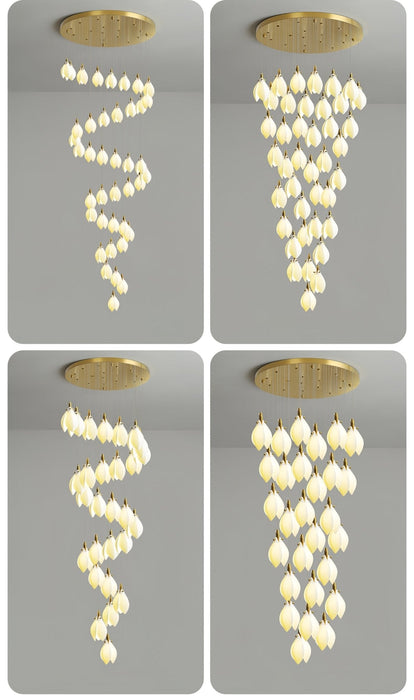 Astralis Bloom Stairs Chandelier-DWHOME