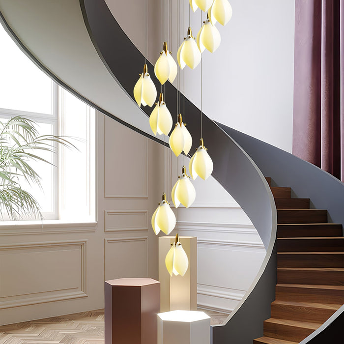 Astralis Bloom Stairs Chandelier-DWHOME