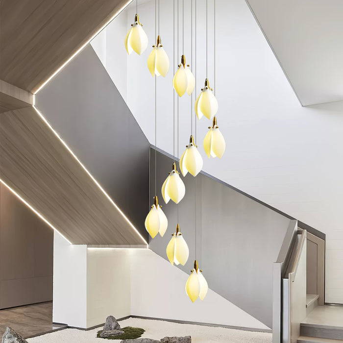 Astralis Bloom Stairs Chandelier-DWHOME