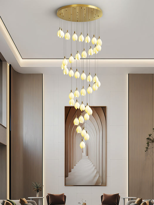 Astralis Bloom Stairs Chandelier-DWHOME