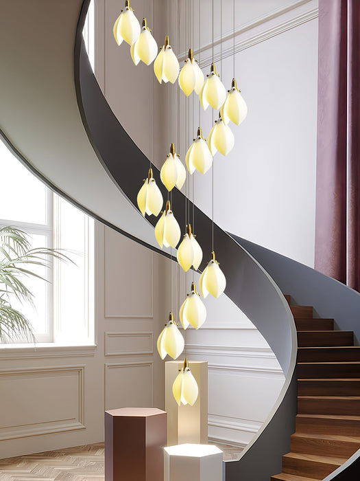 Astralis Bloom Stairs Chandelier-DWHOME