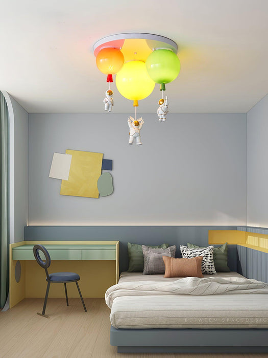 Astronaut Glossy Balloon Ceiling Lamp-DWHOME