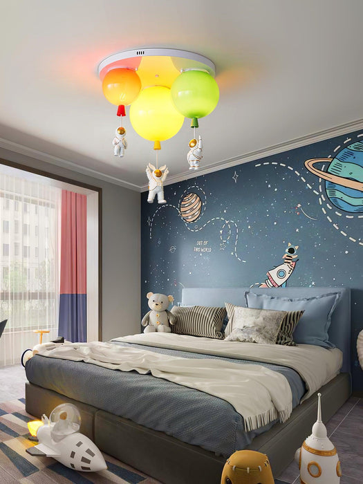 Astronaut Glossy Balloon Ceiling Lamp-DWHOME