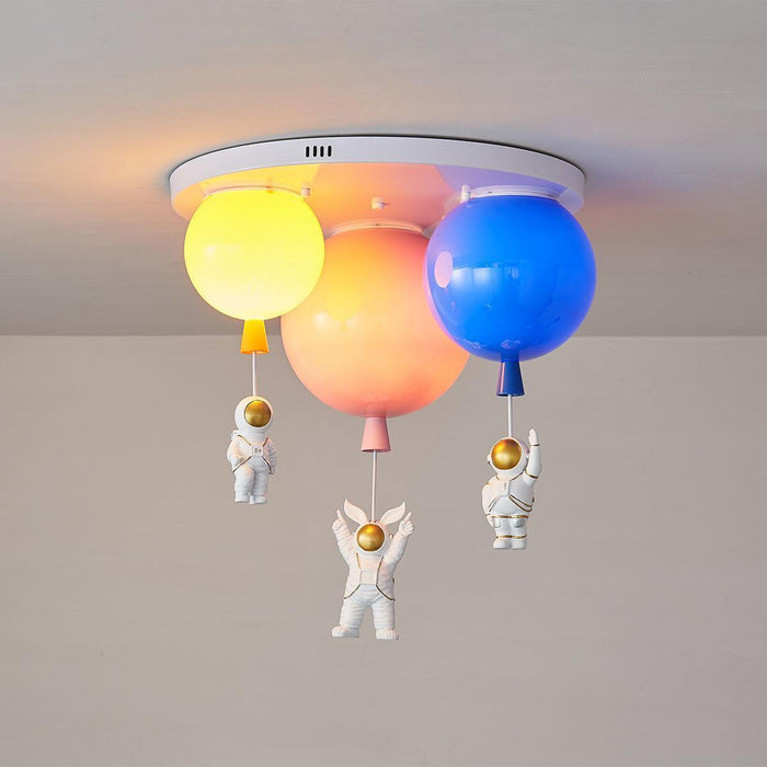 Astronaut Glossy Balloon Ceiling Lamp-DWHOME