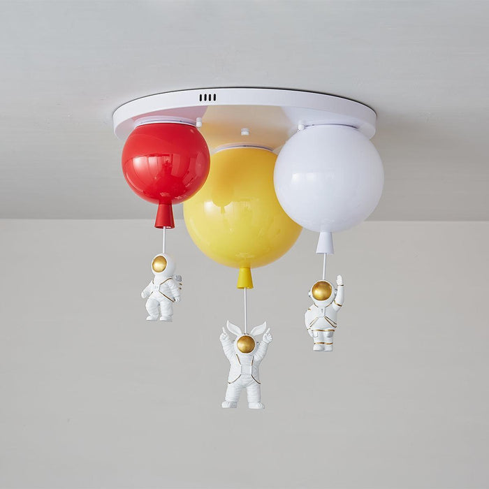 Astronaut Glossy Balloon Ceiling Lamp-DWHOME