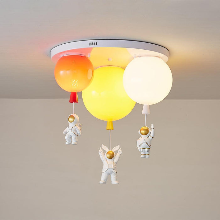 Astronaut Glossy Balloon Ceiling Lamp-DWHOME