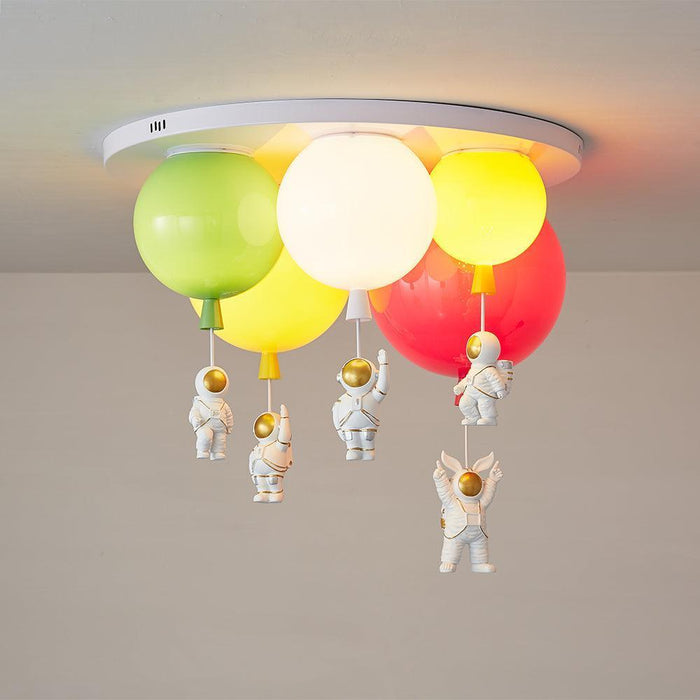 Astronaut Glossy Balloon Ceiling Lamp-DWHOME