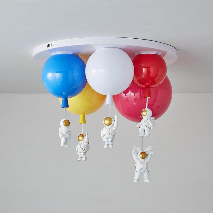 Astronaut Glossy Balloon Ceiling Lamp-DWHOME