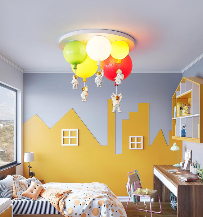 Astronaut Glossy Balloon Ceiling Lamp-DWHOME